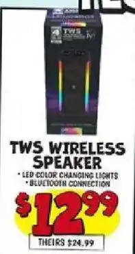 Ollie's Tws Wireless Speaker offer