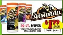 Ollie's Armor All original protective wipes offer