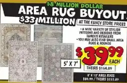 Ollie's Area rug buy out offer