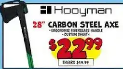 Ollie's Hooymann 28" carbon steel axe offer