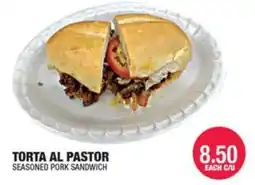 Carnicerias Jimenez Torta Al Pastor Seasoned Pork Sandwich offer