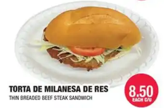 Torta de milanesa de res