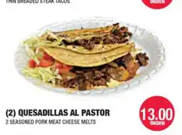 Carnicerias Jimenez 2 Quesadillas Al Pastor offer