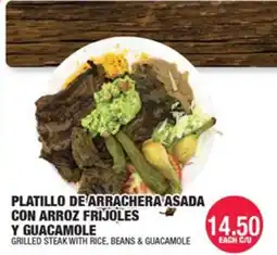 Carnicerias Jimenez Grilled Steak With Rice, Beans & Guacamole offer