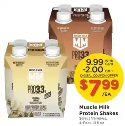 Smith's Muscle Milk Protein Shakes offer