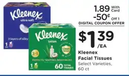 Smith's Kleenex facial tissues offer