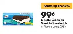 Grocery Outlet Nestle Classics Vanilla Sandwich offer