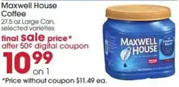 Giant Eagle Maxwell House Coffee offer