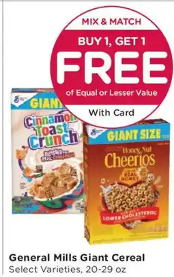 Smith's General Mills Giant Cereal offer