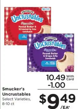 Smith's Smucker's Uncrustables offer