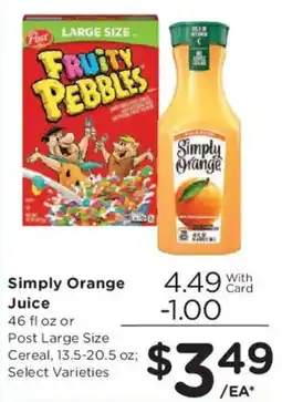 Smith's Simply Orange Juice offer