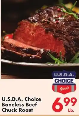 U.s.d.a. Choice Boneless Beef Chuck Roast