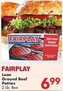 Fairplay Fairplay lean ground beef patties offer