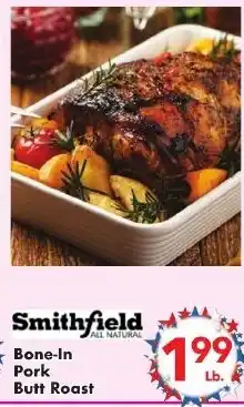 Fairplay Smithfield Bone-In Pork Butt Roast offer