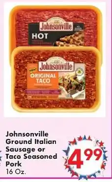 Fairplay Johnsonville Ground Italian Sausage or Taco Seasoned Pork offer