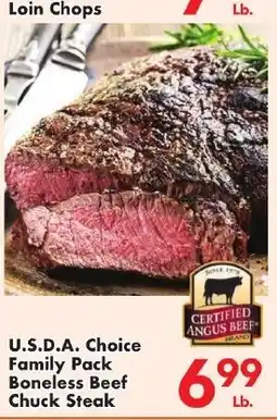 Fairplay U.s.d.a. Choice Family Pack Boneless Beef Chuck Steak offer