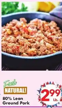 Fairplay 80% Lean Ground Pork offer
