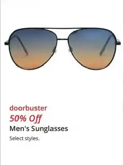 JC Penney Men's Sunglasses offer