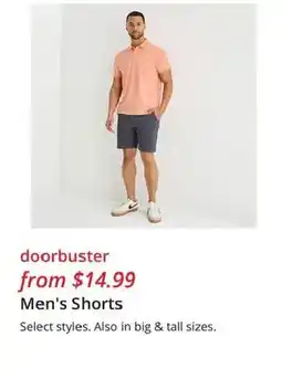 JC Penney Men's Shorts offer