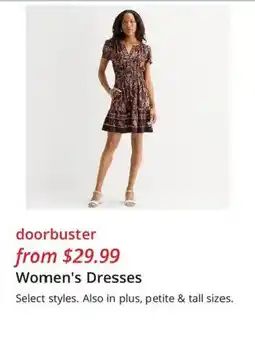 JC Penney Women's Dresses offer