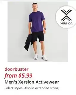 JC Penney Men's Xersion Activewear offer