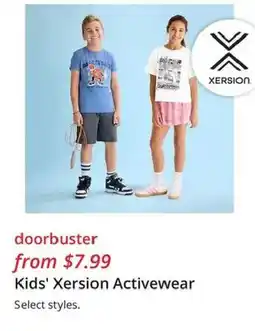 JC Penney Kids' Xersion Activewear offer