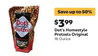 Grocery Outlet Dot's Homestyle Pretzels Original offer
