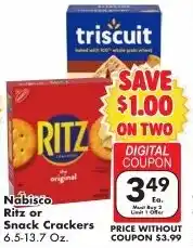 Fairplay Nabisco Ritz or Snack Crackers offer