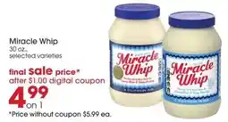 Giant Eagle Miracle Whip offer