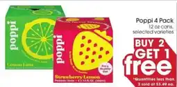 Giant Eagle Poppi 4 Pack offer
