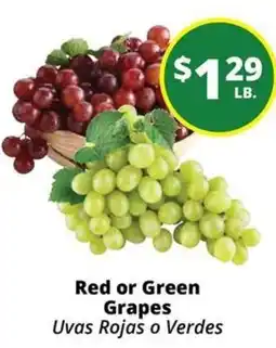 Rancho Markets Red or Green Grapes offer