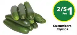 Rancho Markets Cucumbers Pepinos offer