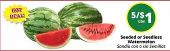 Rancho Markets Seeded or Seedless Watermelon offer