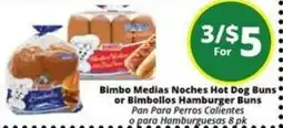 Rancho Markets Bimbo Medias Noches Hot Dog Buns offer