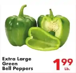 Extra Large Green Bell Peppers