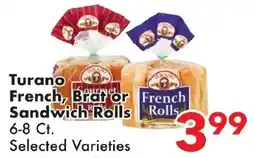 Fairplay Turano French, Brat or Sandwich Rolls offer