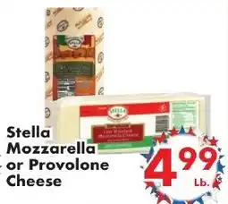 Fairplay Stella Mozzarella or Provolone Cheese offer