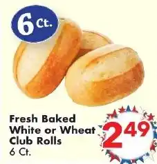 Fairplay Fresh Baked White or Wheat Club Rolls offer