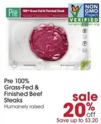 Pre 100% Grass-Fed & Finished Beef Steaks