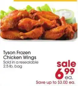 Giant Eagle Tyson frozen chicken wings offer