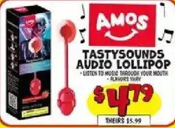 Ollie's Amos TastySounds Audio Lollipop offer