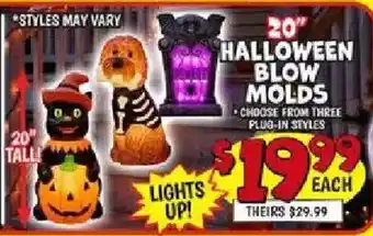 Halloween blow molds