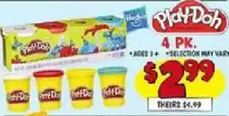 Ollie's Play-Doh 4 pk offer