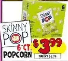 Ollie's Skinny Pop popcorn offer