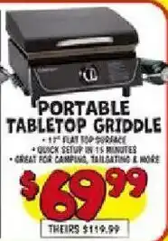 Ollie's Portable Tabletop Griddle offer