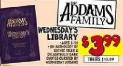 Ollie's The Addams Family wednesday's library offer