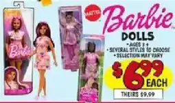 Ollie's Mattel barbie dolls offer