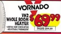 Ollie's Vornado vh2 whole room heater offer