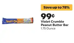 Grocery Outlet Violet Crumble Peanut Butter Bar offer