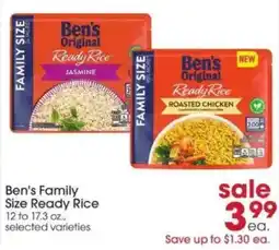 Giant Eagle Ben's Family Size Ready Rice offer
